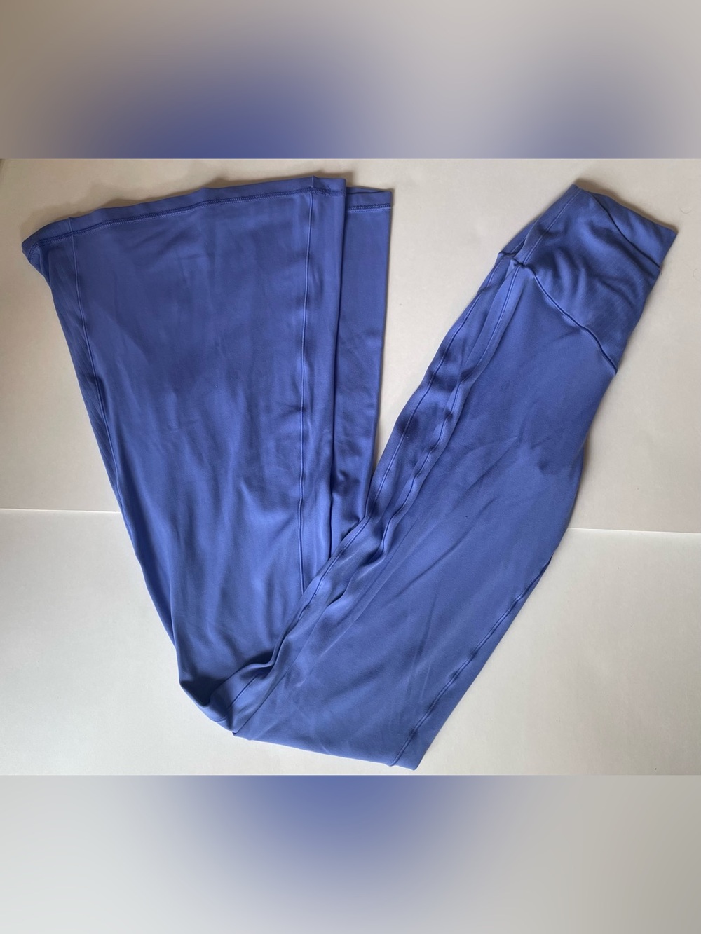 aerie Wide-Leg Pilates Yoga Athletic Flare Leggings Periwinkle Long Inseam Tall